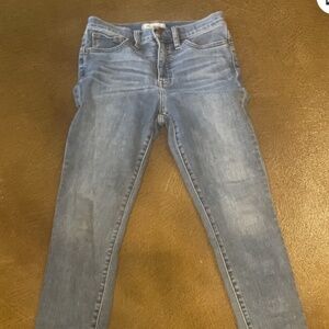 Madewell 10" Roadtripper Jeans Style # MD518 Woman's 27 Skinny High Rise Stretch